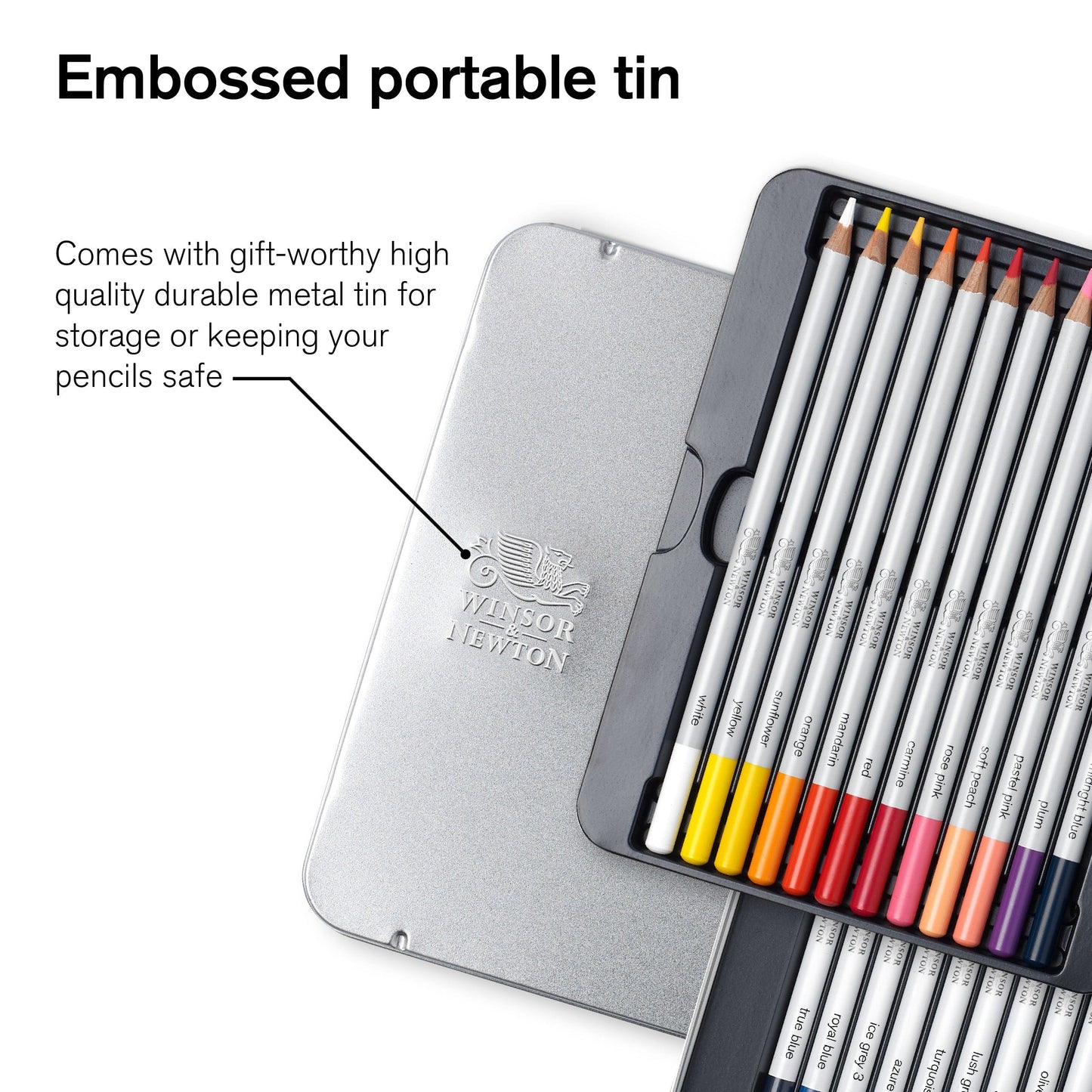 Winsor & Newton Colour Pencil Set Winsor & Newton - Colour Pencils - Soft Thick-Core - 24 Colour Set - Item #0490013