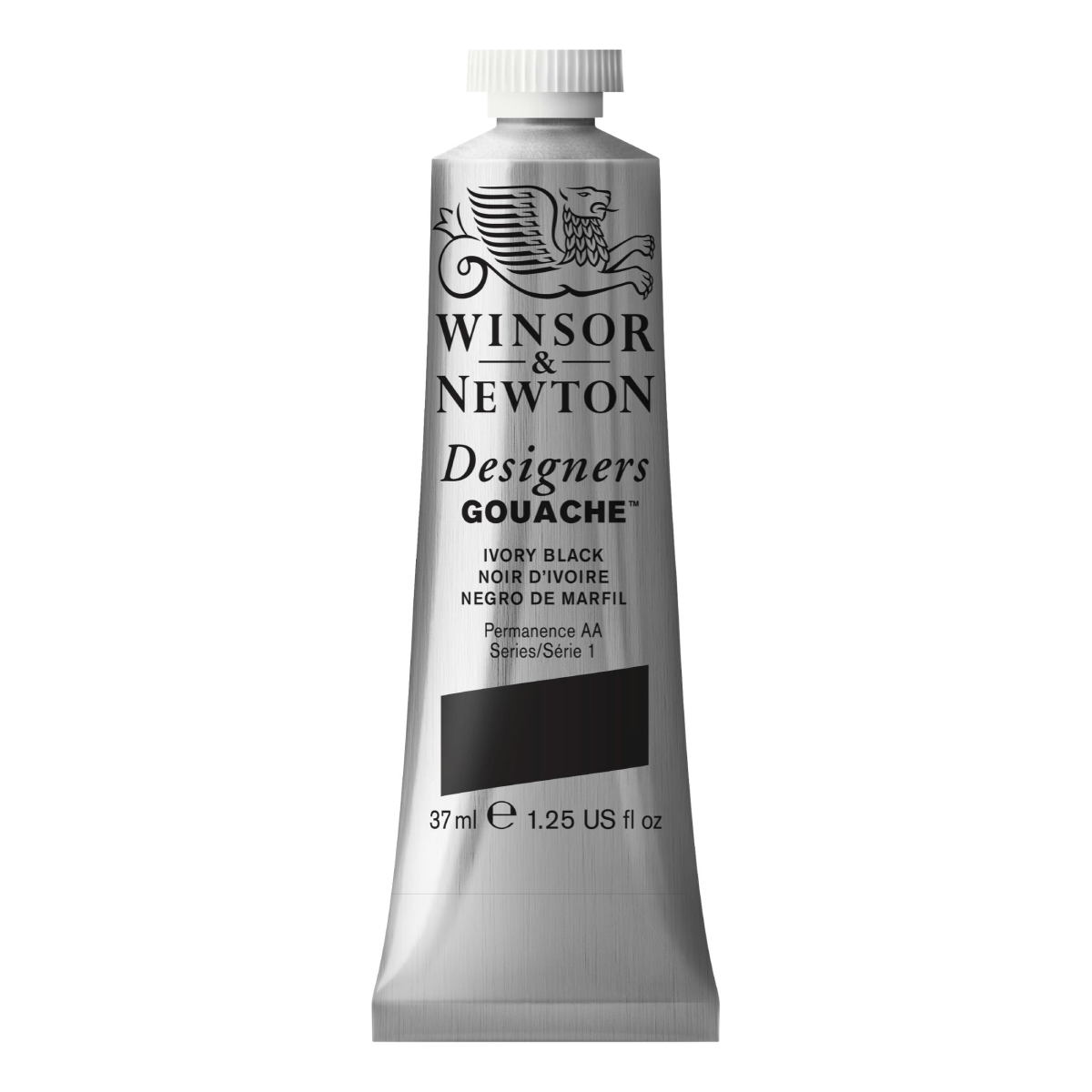 Winsor & Newton Designer Gouache Winsor & Newton - Designers Gouache - 37mL Tube - Series 1 - Ivory Black