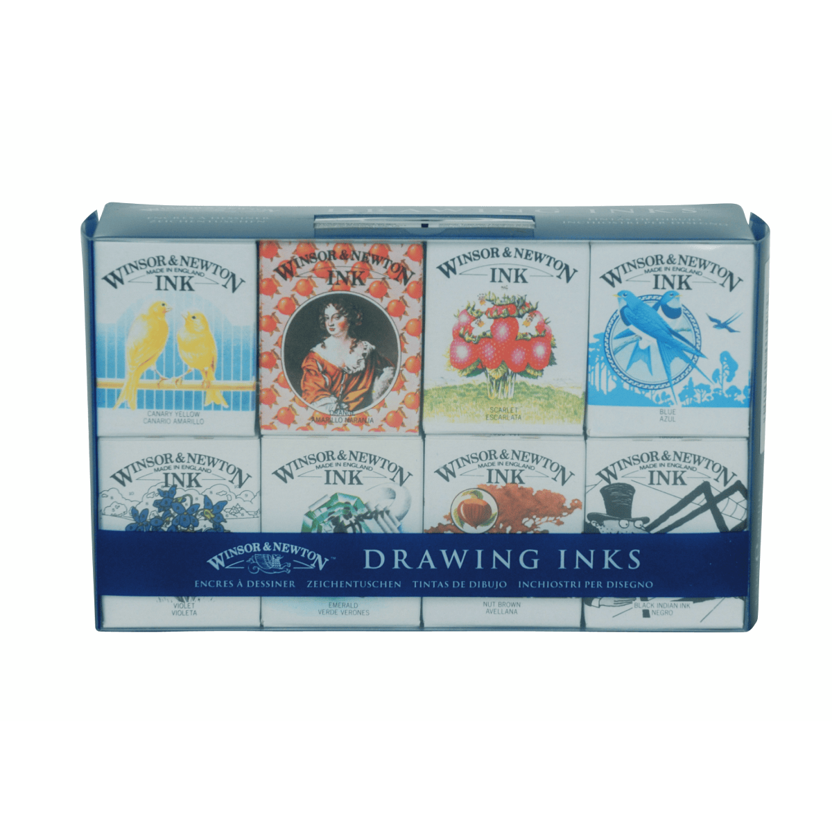 Winsor & Newton Drawing Ink Winsor & Newton - Drawing Ink - Set of 8 Colours - 14mL Jars