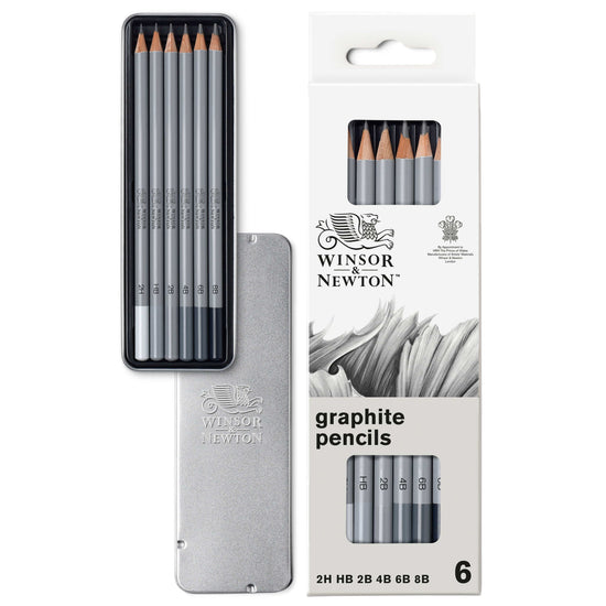 Winsor & Newton Graphite Pencil Set Winsor & Newton - Graphite Pencils - Set of 6 - Item #0490006