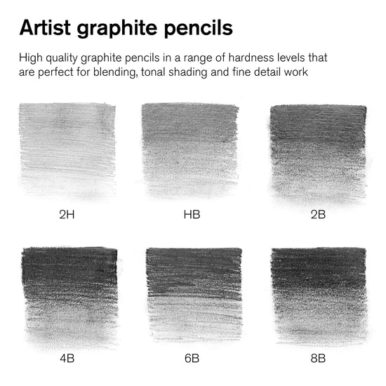 Winsor & Newton Graphite Pencil Set Winsor & Newton - Graphite Pencils - Set of 6 - Item #0490006