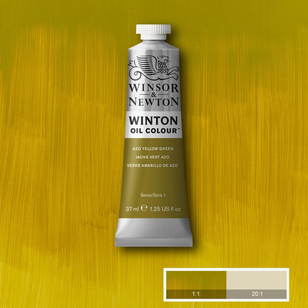 Winsor & Newton Oil Colour AZO YELLOW GREEN Winsor & Newton - Winton Oil Colour - 37mL Tubes - Series 1