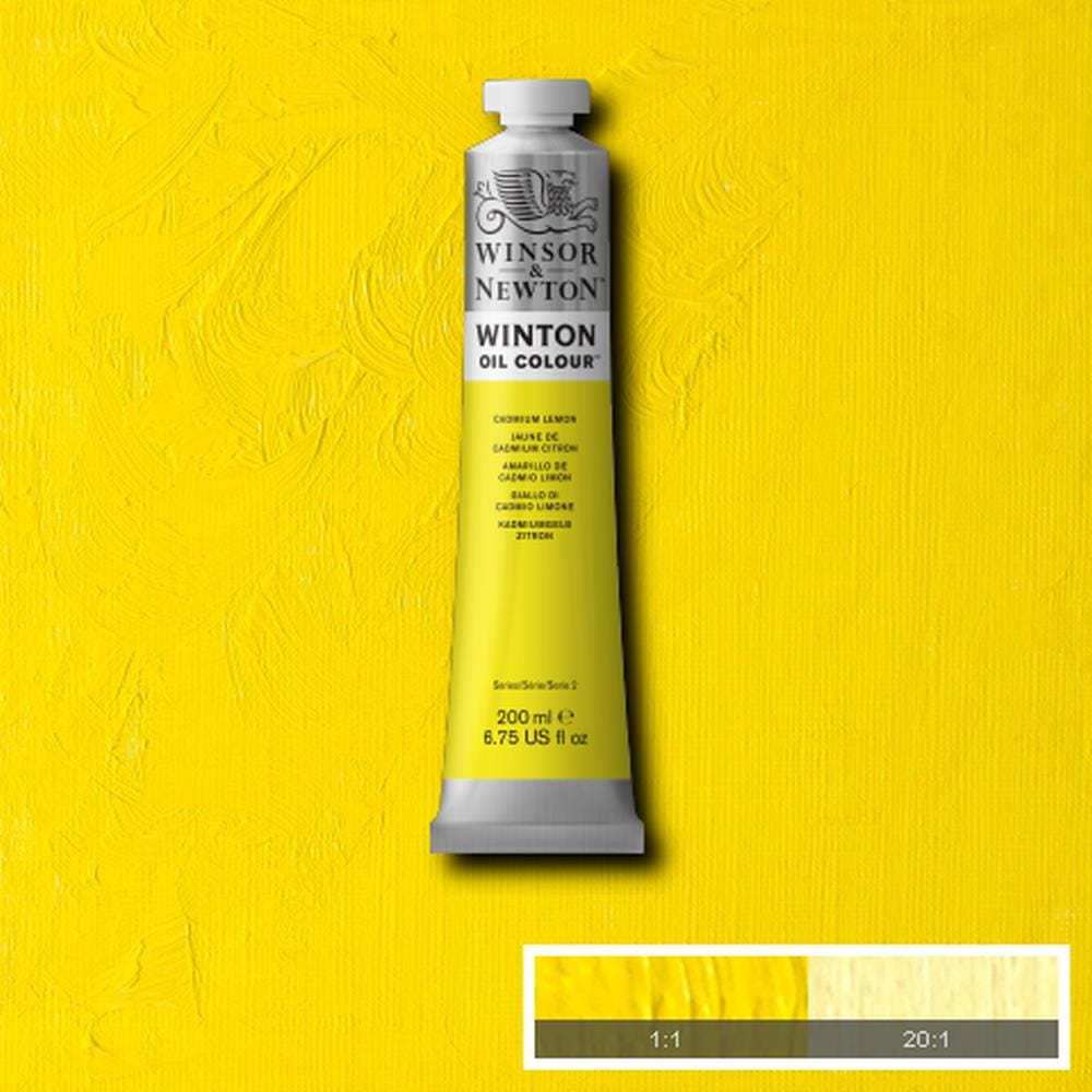 Winsor & Newton Oil Colour Cadmium Lemon - 086 Winsor & Newton - Winton Oil Colour - 200mL Tubes - Series 2