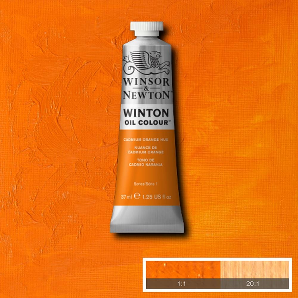 Load image into Gallery viewer, Winsor &amp;amp; Newton Oil Colour CADMIUM ORANGE HUE Winsor &amp;amp; Newton - Winton Oil Colour - 37mL Tubes - Series 1
