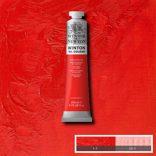 Winsor & Newton Oil Colour CADMIUM RED HUE Winsor & Newton - Winton Oil Colour - 200mL Tubes - Series 1