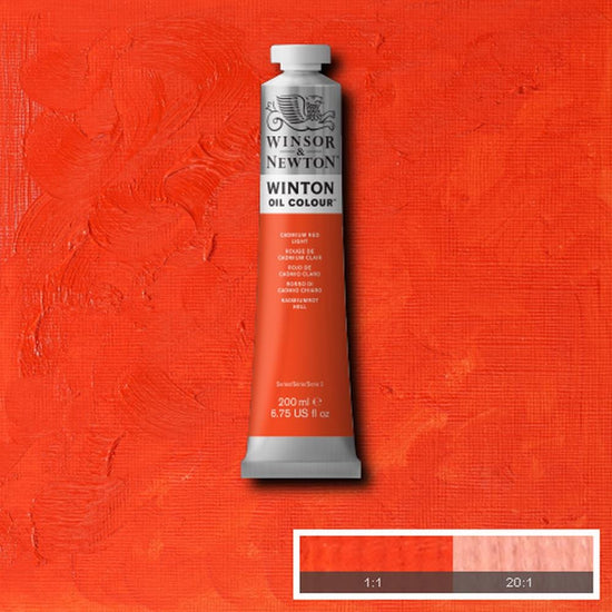 Winsor & Newton Oil Colour Cadmium Red Light Winsor & Newton - Winton Oil Colour - 200mL Tubes - Series 2
