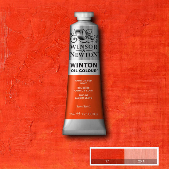 Winsor & Newton Oil Colour CADMIUM RED LIGHT Winsor & Newton - Winton Oil Colour - 37mL Tubes - Series 2