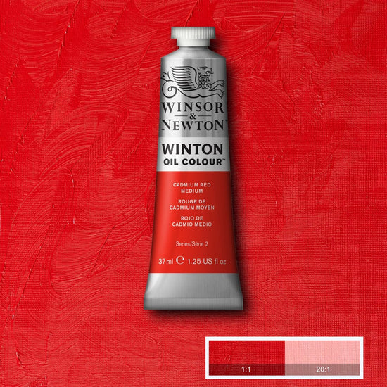 Winsor & Newton Oil Colour CADMIUM RED MEDIUM Winsor & Newton - Winton Oil Colour - 37mL Tubes - Series 2