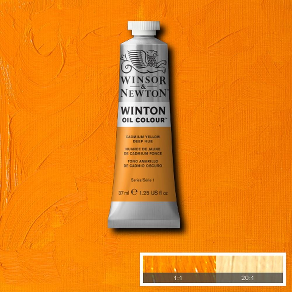 Winsor & Newton Oil Colour CADMIUM YELLOW DEEP HUE Winsor & Newton - Winton Oil Colour - 37mL Tubes - Series 1