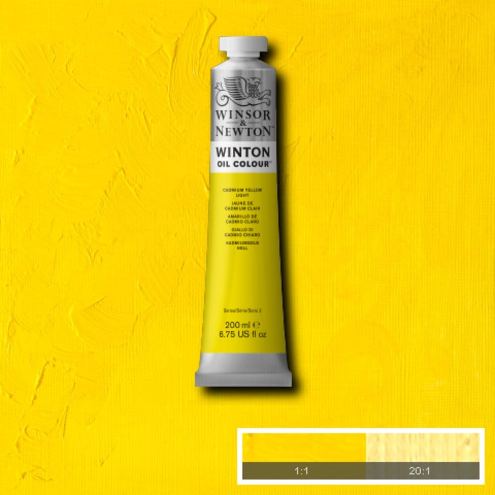 Winsor & Newton Oil Colour Cadmium Yellow Light - 113 Winsor & Newton - Winton Oil Colour - 200mL Tubes - Series 2