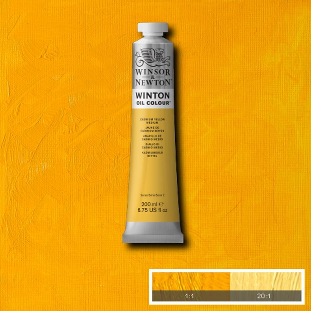 Winsor & Newton Oil Colour Cadmium Yellow Medium Winsor & Newton - Winton Oil Colour - 200mL Tubes - Series 2