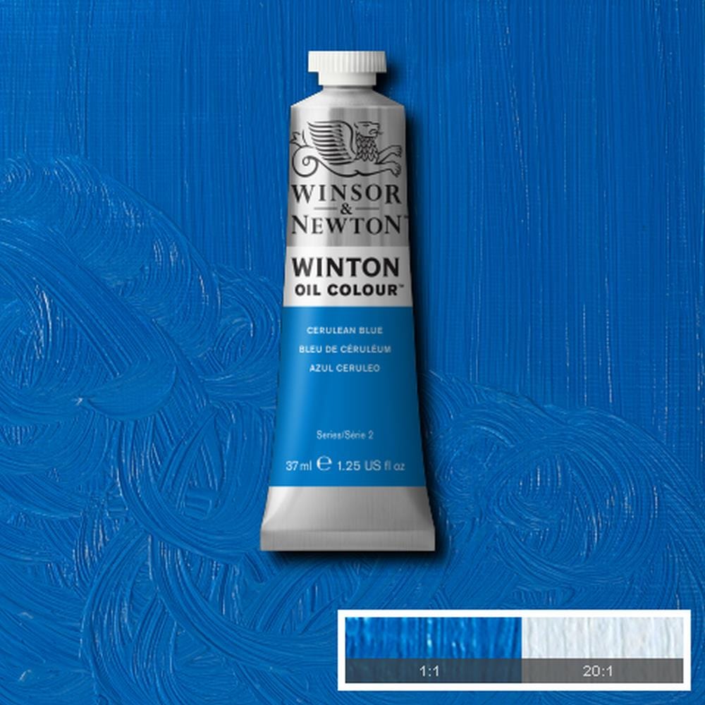 Winsor & Newton Oil Colour CERULEAN BLUE Winsor & Newton - Winton Oil Colour - 37mL Tubes - Series 2