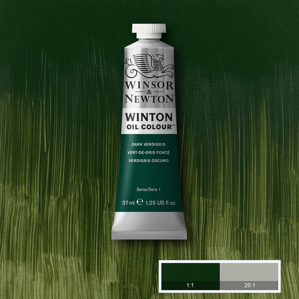 Winsor & Newton Oil Colour DARK VERDIGRIS Winsor & Newton - Winton Oil Colour - 37mL Tubes - Series 1