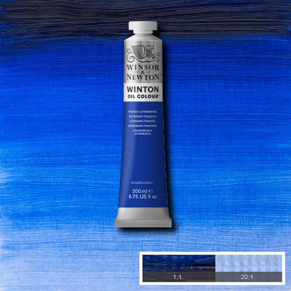 Load image into Gallery viewer, Winsor &amp;amp; Newton Oil Colour FRENCH ULTRAMARINE Winsor &amp;amp; Newton - Winton Oil Colour - 200mL Tubes - Series 1
