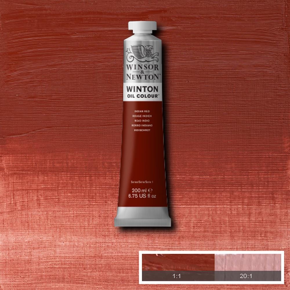 Winsor & Newton Oil Colour INDIAN RED Winsor & Newton - Winton Oil Colour - 200mL Tubes - Series 1