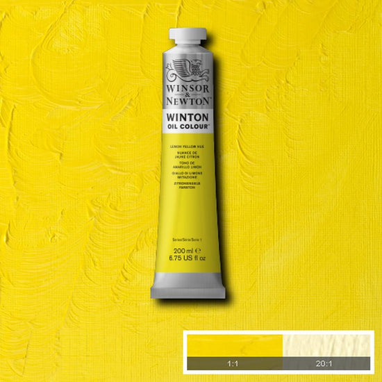 Load image into Gallery viewer, Winsor &amp;amp; Newton Oil Colour LEMON YELLOW HUE Winsor &amp;amp; Newton - Winton Oil Colour - 200mL Tubes - Series 1
