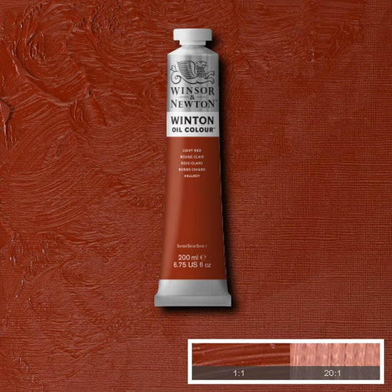 Winsor & Newton Oil Colour LIGHT RED Winsor & Newton - Winton Oil Colour - 200mL Tubes - Series 1