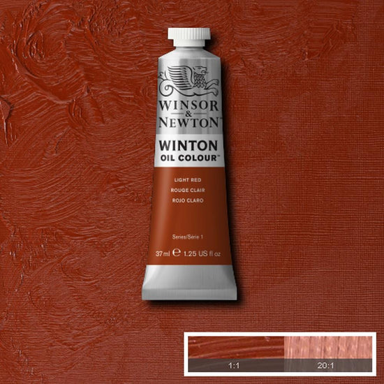 Winsor & Newton Oil Colour LIGHT RED Winsor & Newton - Winton Oil Colour - 37mL Tubes - Series 1
