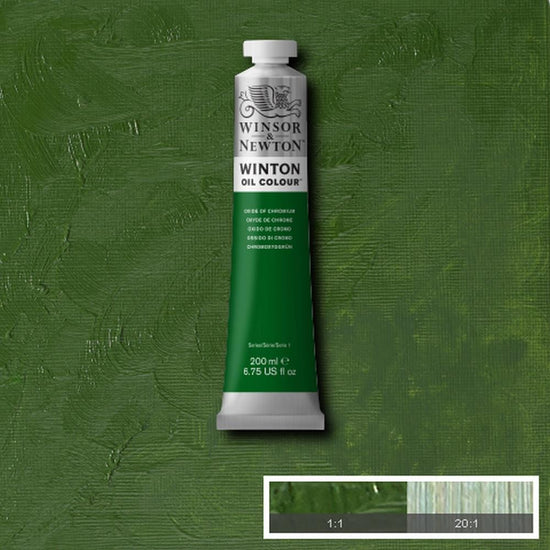 Winsor & Newton Oil Colour OXIDE OF CHROMIUM Winsor & Newton - Winton Oil Colour - 200mL Tubes - Series 1