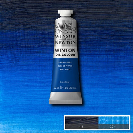 Winsor & Newton Oil Colour PHTHALO BLUE Winsor & Newton - Winton Oil Colour - 37mL Tubes - Series 1