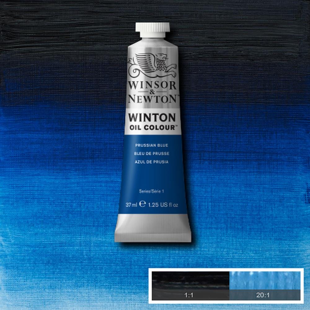 Load image into Gallery viewer, Winsor &amp;amp; Newton Oil Colour PRUSSIAN BLUE Winsor &amp;amp; Newton - Winton Oil Colour - 37mL Tubes - Series 1
