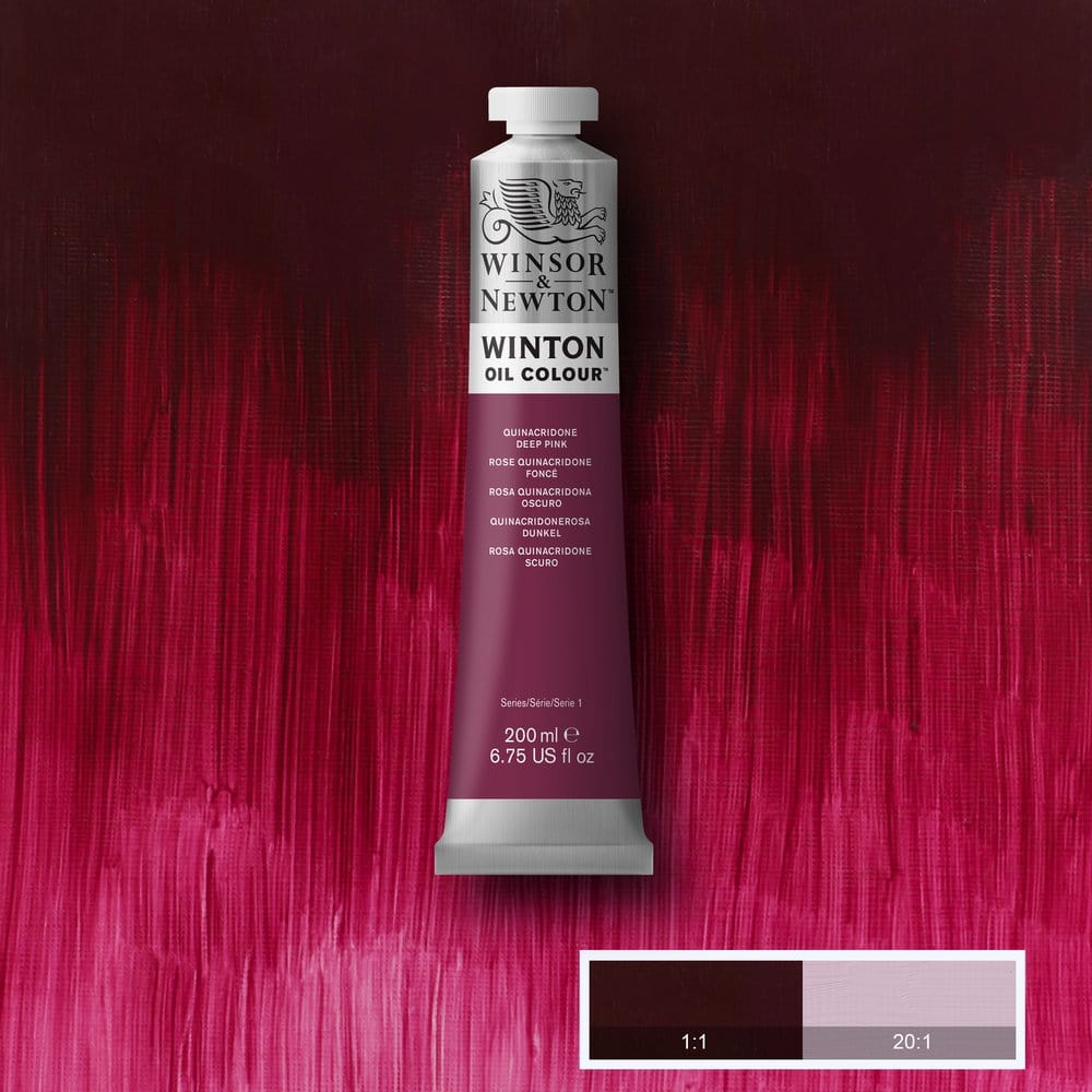 Load image into Gallery viewer, Winsor &amp;amp; Newton Oil Colour QUINACRIDONE DEEP PINK Winsor &amp;amp; Newton - Winton Oil Colour - 200mL Tubes - Series 1
