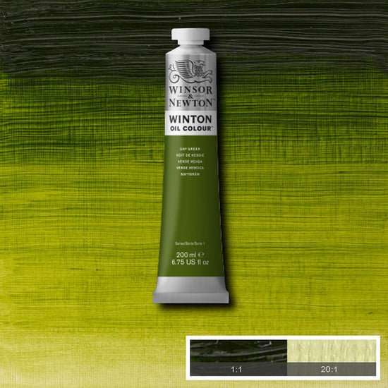 Winsor & Newton Oil Colour SAP GREEN Winsor & Newton - Winton Oil Colour - 200mL Tubes - Series 1
