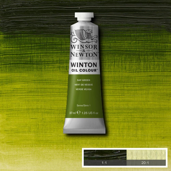 Load image into Gallery viewer, Winsor &amp;amp; Newton Oil Colour SAP GREEN Winsor &amp;amp; Newton - Winton Oil Colour - 37mL Tubes - Series 1
