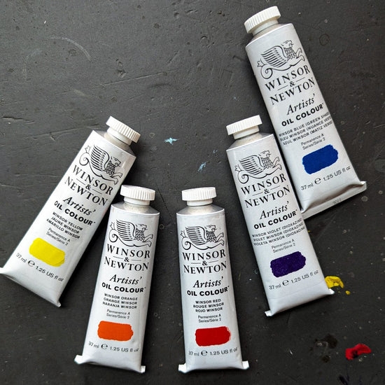 Winsor & Newton Oil Colour Set Winsor & Newton - Artists' Oil Colour - Winsor Colours Tube Set - 5 x 37mL Tubes