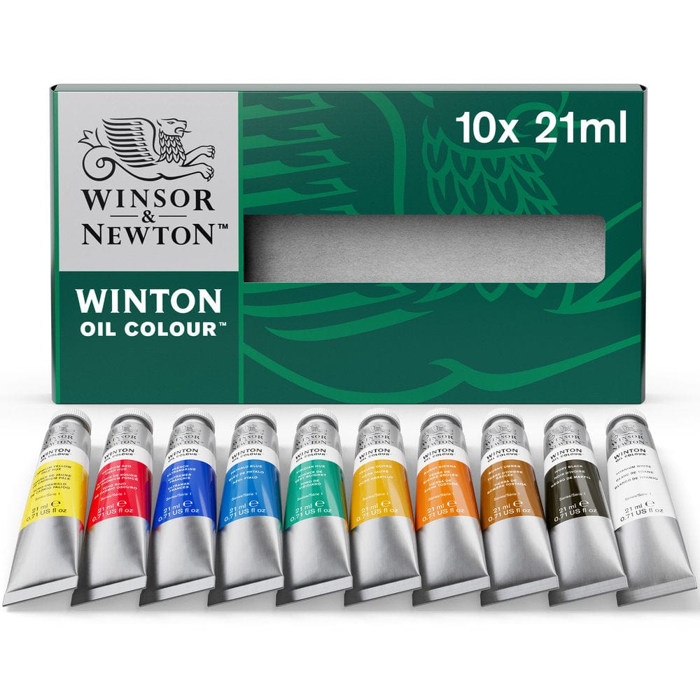 Winsor & Newton Oil Colour Set Winsor & Newton - Winton Oil Colour - 10 x 21mL Set - Item #1490618