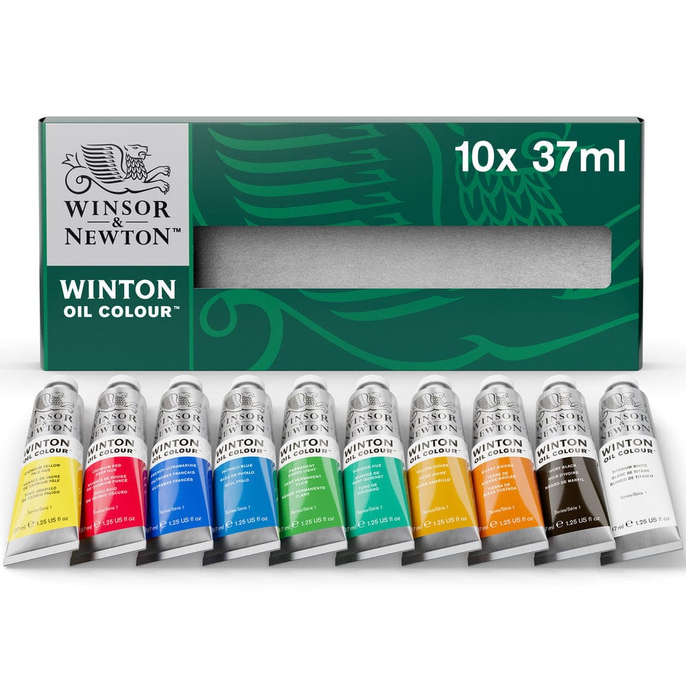 Winsor & Newton Oil Colour Set Winsor & Newton - Winton Oil Colour - Starter Set - 10x37mL Tubes - Item #1490619