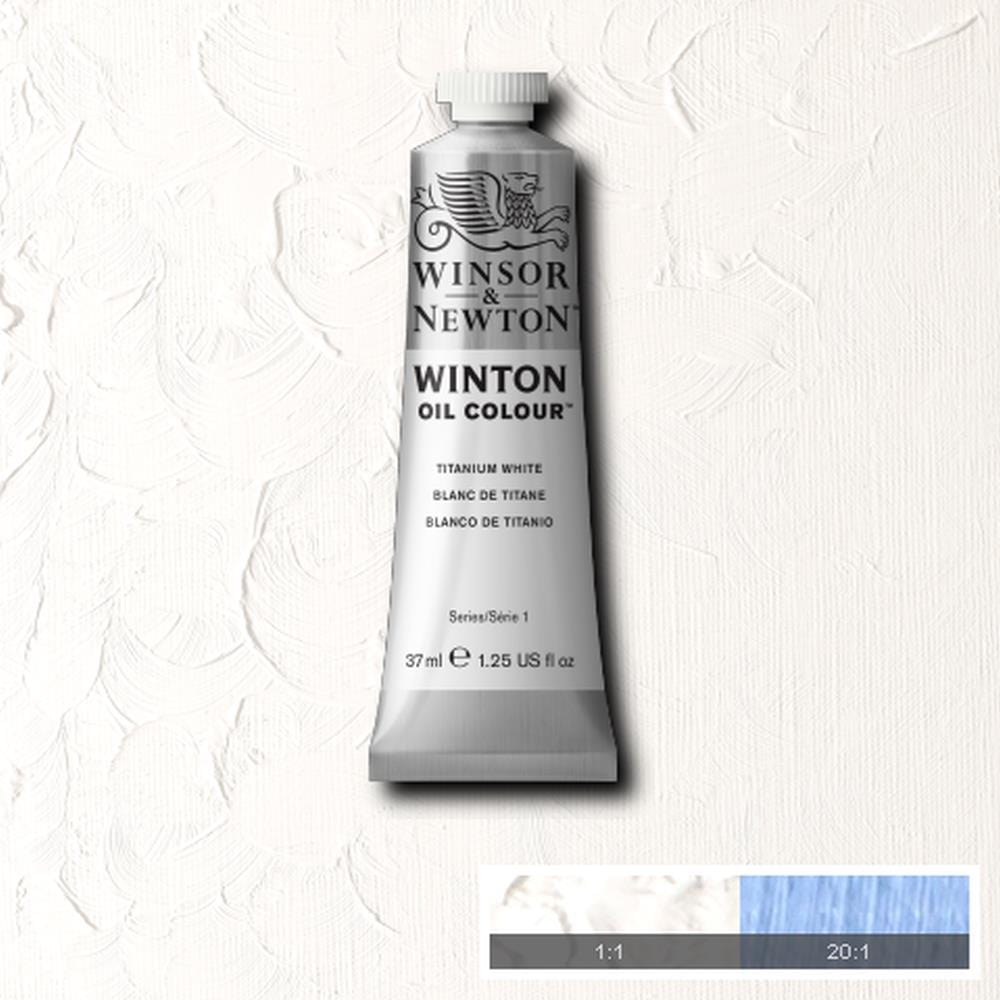 Load image into Gallery viewer, Winsor &amp;amp; Newton Oil Colour TITANIUM WHITE Winsor &amp;amp; Newton - Winton Oil Colour - 37mL Tubes - Series 1
