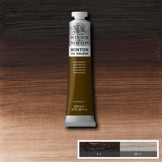 Load image into Gallery viewer, Winsor &amp;amp; Newton Oil Colour VANDYKE BROWN Winsor &amp;amp; Newton - Winton Oil Colour - 200mL Tubes - Series 1
