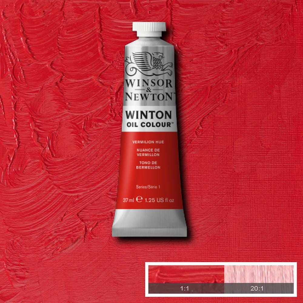 Load image into Gallery viewer, Winsor &amp;amp; Newton Oil Colour VERMILION HUE Winsor &amp;amp; Newton - Winton Oil Colour - 37mL Tubes - Series 1
