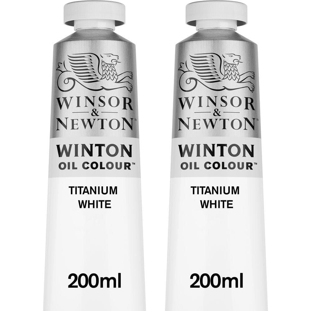 Winsor & Newton Oil Colour Winsor & Newton - Winton Oil Colour - 2x Titanium White 200ml - Item #1490689