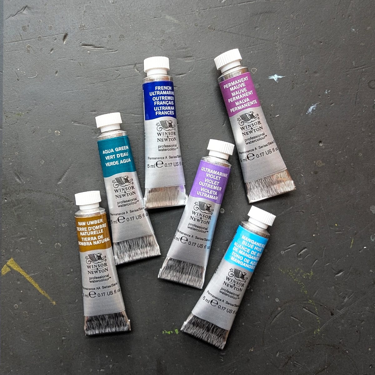 Winsor & Newton Watercolour Set Winsor & Newton - Professional Watercolour - Granulating Colours Tube Set - 6 x 5mL Tubes