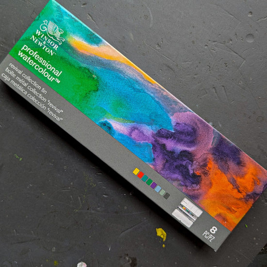 Winsor & Newton Watercolour Set Winsor & Newton - Professional Watercolour - Revival Collection Tin - 8 Pieces