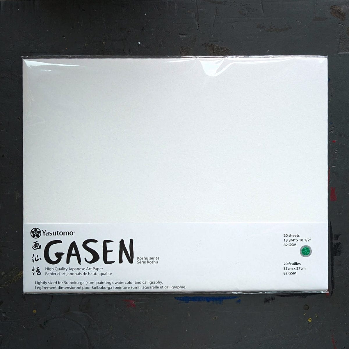 Yasutomo Sumi-e Paper Yasutomo - Gasen Paper - 13¾x10½" Sheets - 20 Pack