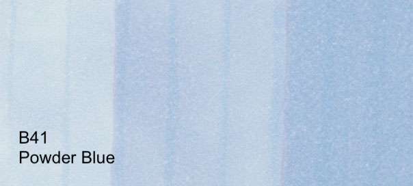 COPIC Alcohol-Based Marker POWDER BLUE B41 Copic - Sketch Markers - P-Z