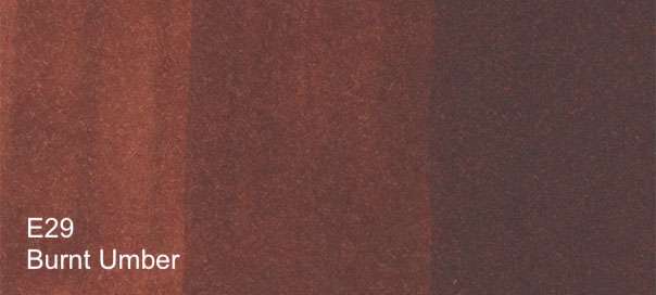 COPIC Alcohol-Based Marker BURNT UMBER E29 Copic - Sketch Markers - A-O