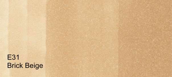 COPIC Alcohol-Based Marker BRICK BEIGE E31 Copic - Sketch Markers - A-O