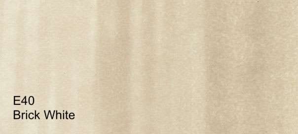 COPIC Alcohol-Based Marker BRICK WHITE E40 Copic - Sketch Markers - A-O