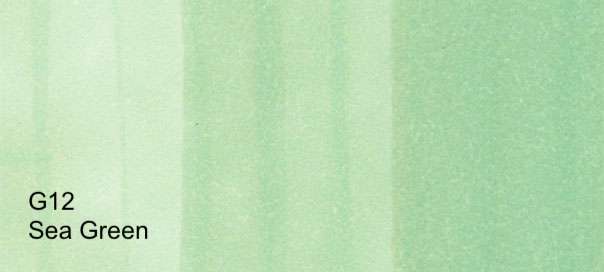 COPIC Alcohol-Based Marker SEA GREEN G12 Copic - Sketch Markers - P-Z