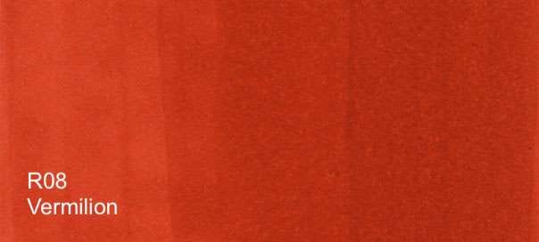 COPIC Alcohol-Based Marker VERMILLION R08 Copic - Sketch Markers - P-Z