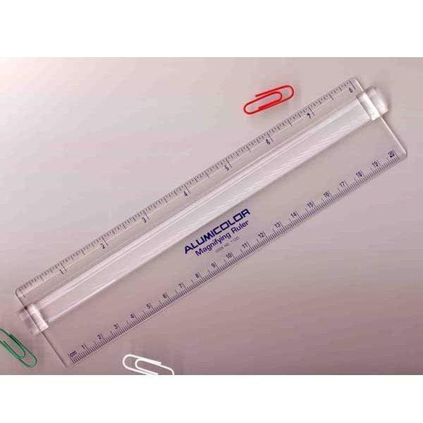 Load image into Gallery viewer, ALUMICOLOR MAGNIFYING RULER Alumicolor 12&amp;quot; Magnifying Ruler
