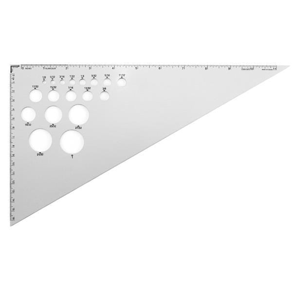 Metal top triangle ruler