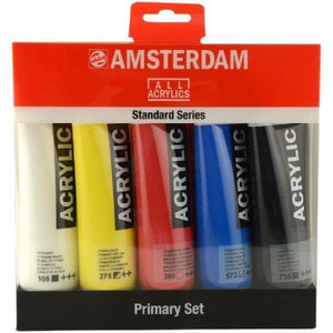 
                
                    Load image into Gallery viewer, AMSTERDAM ACRYLIC COLOUR Amsterdam - Acrylic Colour Primary Set - 5 Colours
                
            