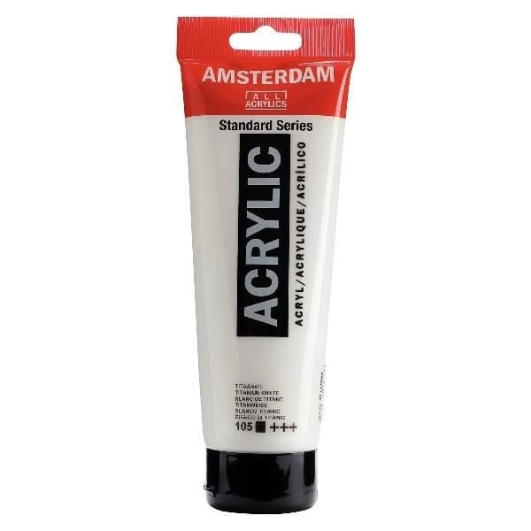 AMSTERDAM ACRYLIC PAINT Amsterdam - Acrylic Paint - Standard Series - 250ml - Titanium White - Item #17121050