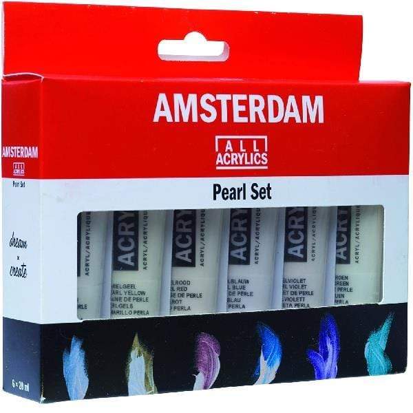AMSTERDAM PEARLESCENT ACRYLIC Amsterdam - Pearlescent - Acrylic Set of 6 Colours - 6x20ml - item# 17820506