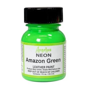 ANGELUS Acrylic Leather Paint Amazon Green Angelus - Acrylic Leather Paints - 1oz Bottles - Neon Colours